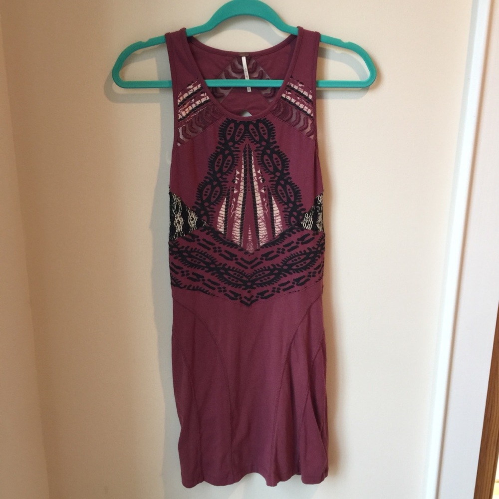 Free People burgundy dress tunic